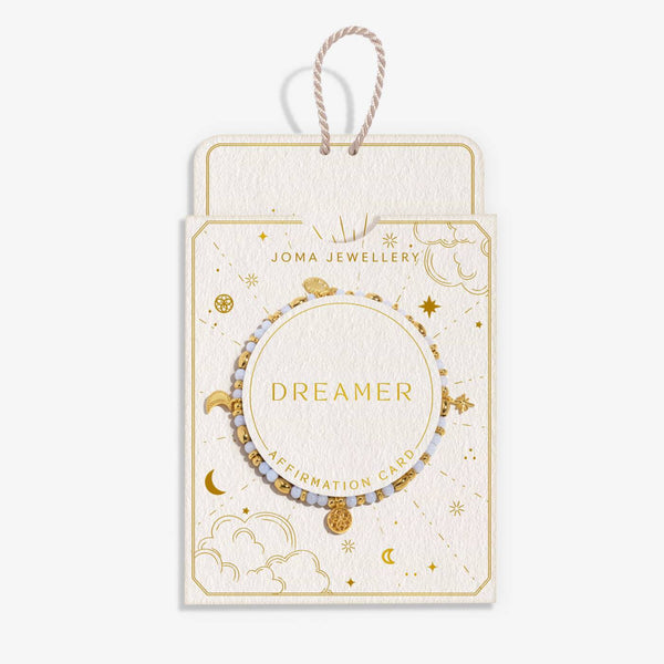 Joma Jewellery Affirmation Card 'Dreamer' Bracelet