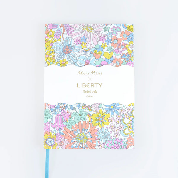 Meri Meri X Liberty Rainbow Garden Softcover Notebook