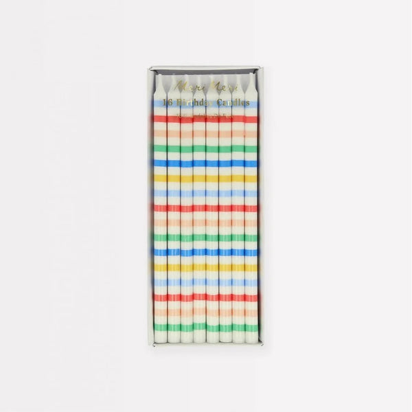 Meri Meri Multi Stripe Party Candles