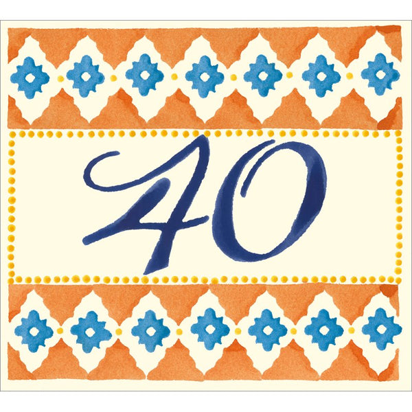 Emma Bridgewater 40th Birthday Card