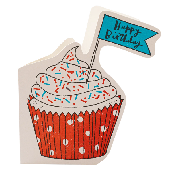 Archivist Happy Birthday Cupcake Card