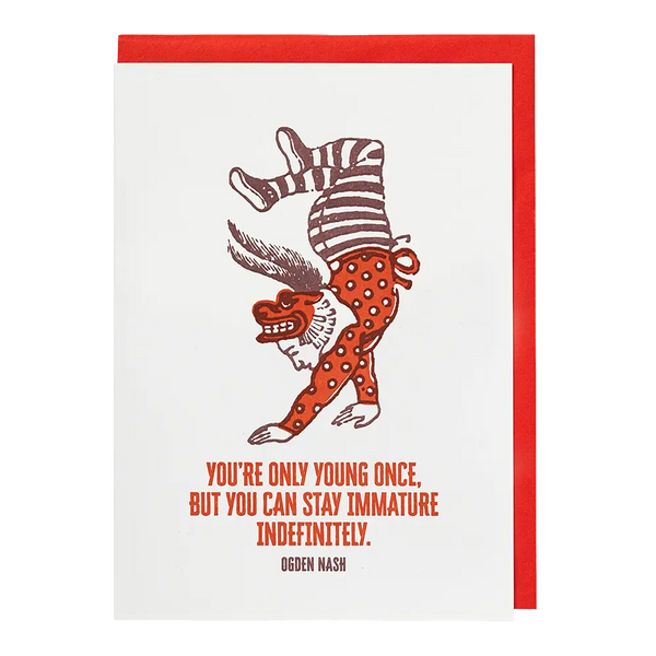 Archivist You're Only Young Once Card
