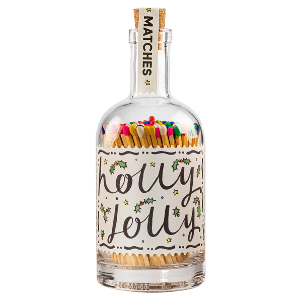 Archivist Holly Jolly Safety Match Bottle