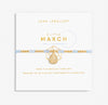 Joma Jewellery A Little Birthstone 'March' Gold Bracelet