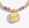 Joma Jewellery A Little Birthstone 'February' Gold Bracelet