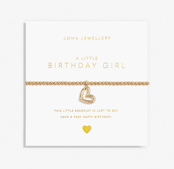 Joma Jewellery Gold A Little 'Birthday Gir' Bracelet