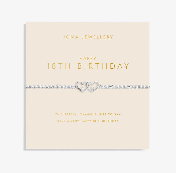 Joma Jewellery Forever Yours 'Happy 18th Birthday' Bracelet