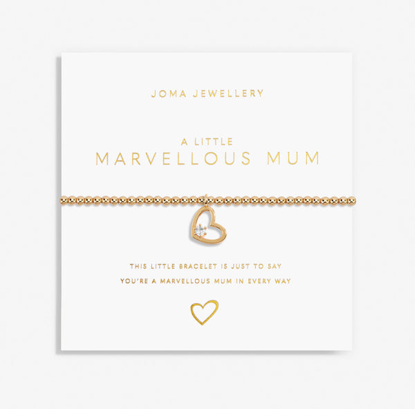 Joma Jewellery Gold A Little 'Marvellous Mum' Bracelet