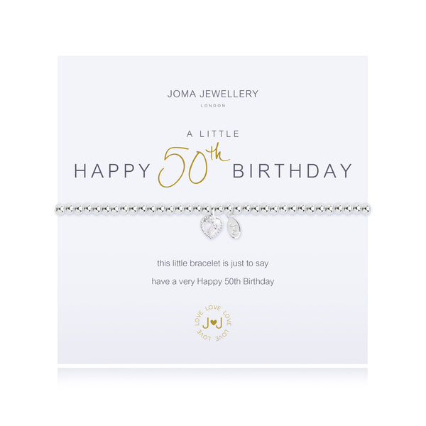 Joma Jewellery A Little Happy 50th Birthday Bracelet