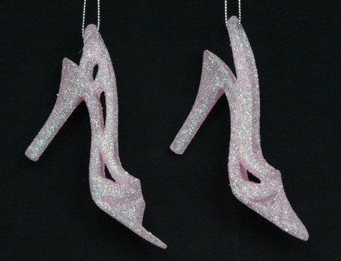 Pink Glitter Stiletto Tree Decoration