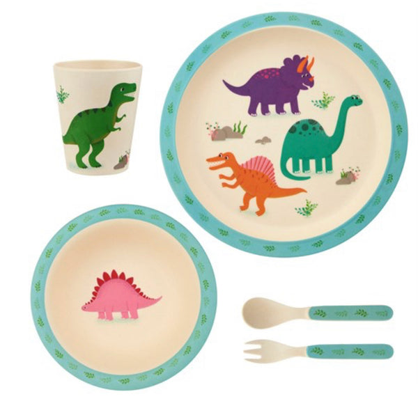 Roarsome Dinosaurs Bamboo Children's Dining Set