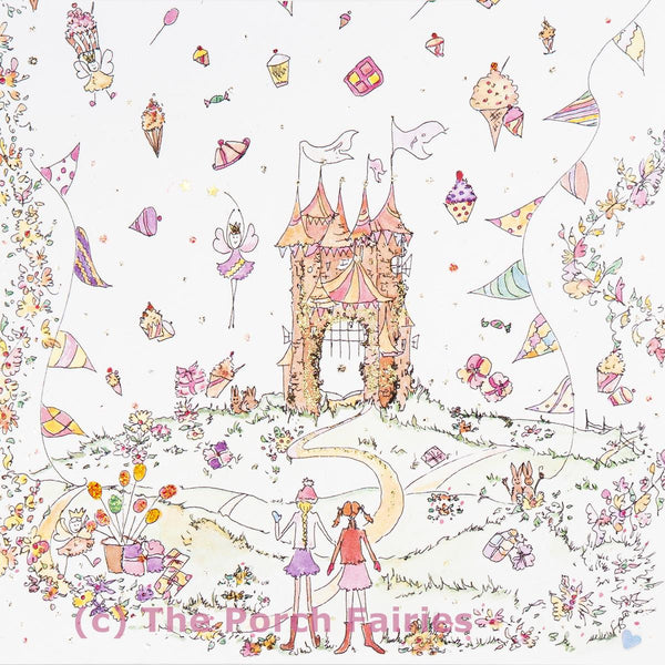 The Porch Fairies Card - 'Fairy Castle'