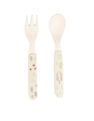 Bear Camp Bamboo Kid’s Fork & Spoon Set