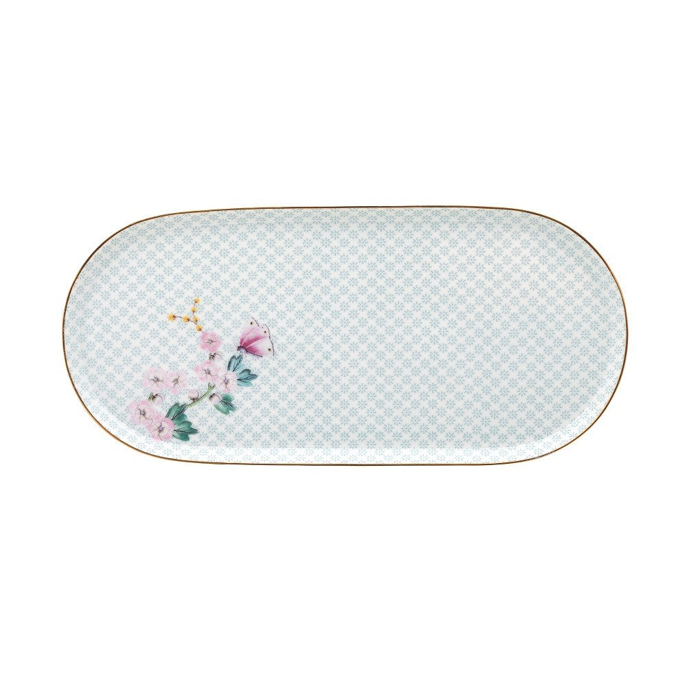 PiP Studio Blushing Birds White Sugar & Creamer Kamini Plate - White