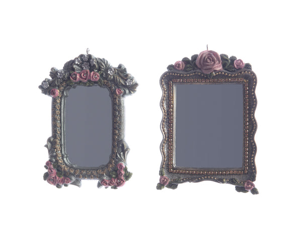 Mirror with Roses Christmas Tree Decoration