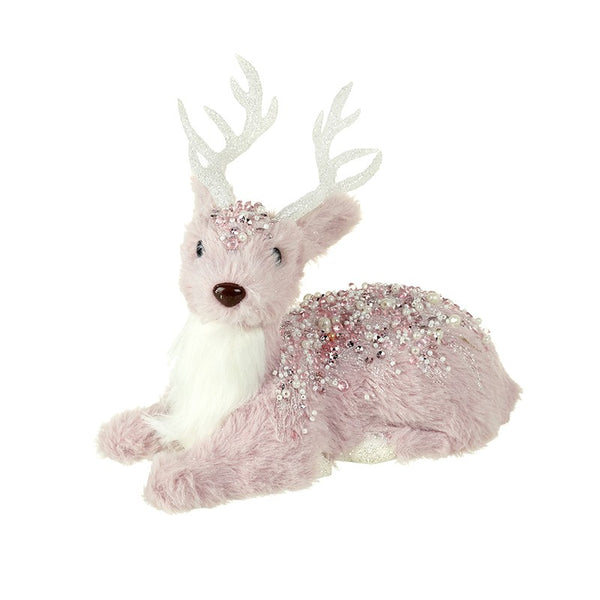 Pink Sitting Deer