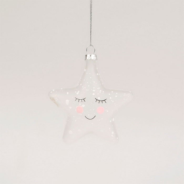 Sass & Belle Sweet Dreams Speckled Star Christmas Tree Decoration