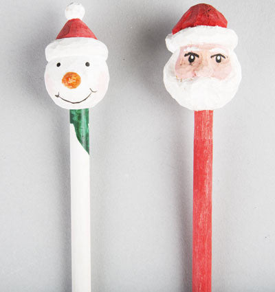 Sass & Belle Christmas Pencil - Snowman / Santa