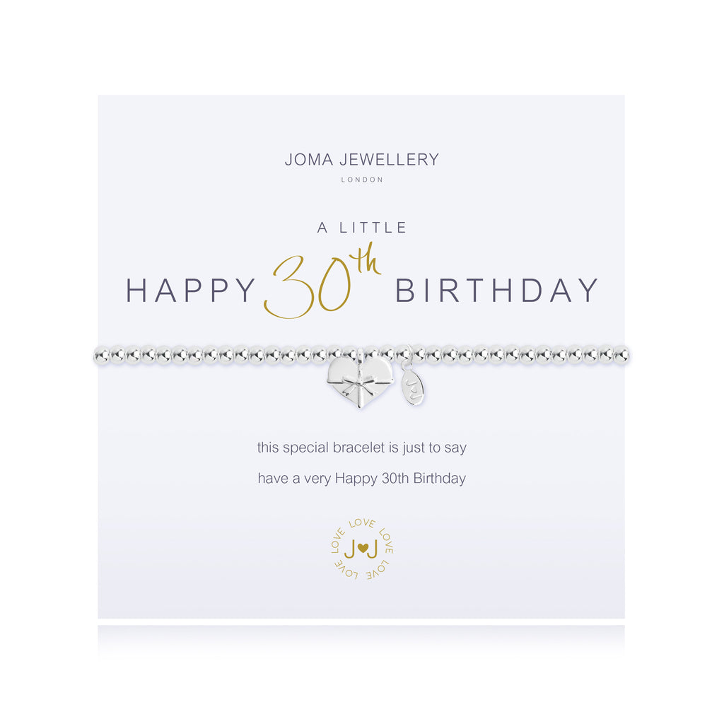 Joma Jewellery A Little Happy 30th Birthday Bracelet