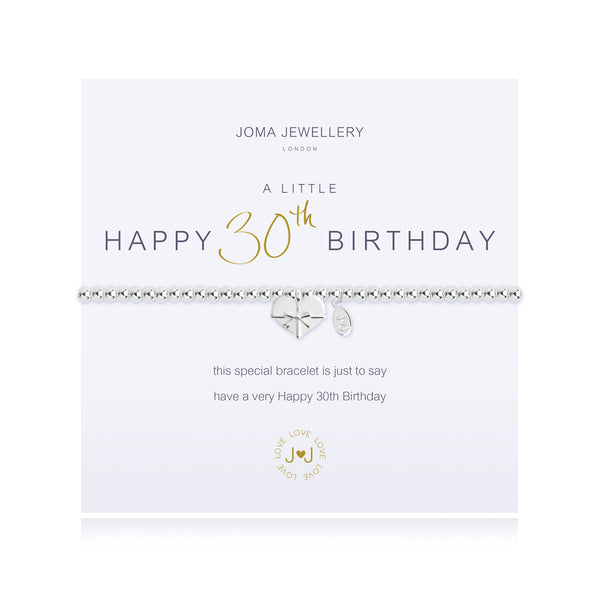 Joma Jewellery A Little Happy 30th Birthday Bracelet