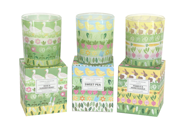 Gisela Graham Spring Garden Boxed Candle - Large