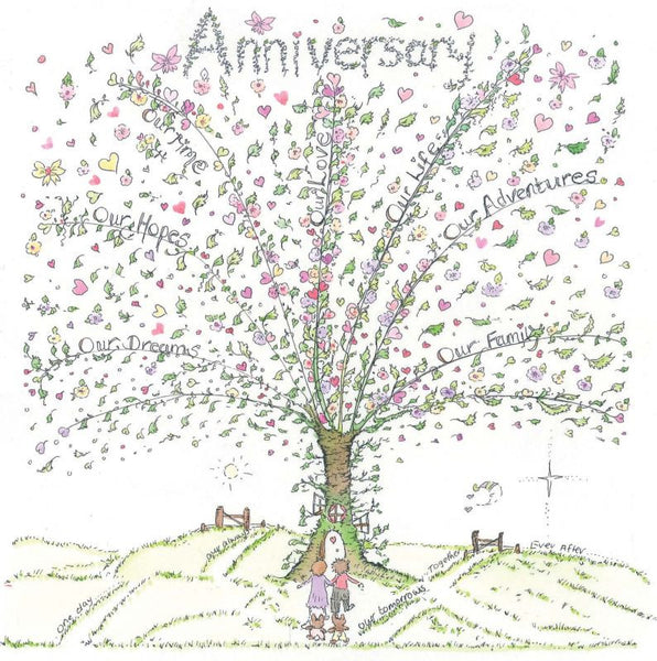 The Porch Fairies Card - Anniversary