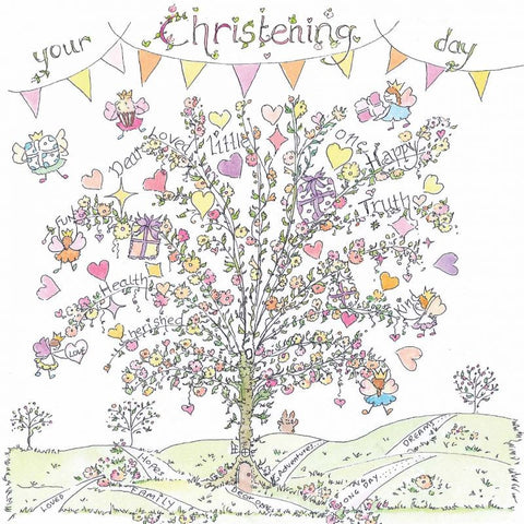 The Porch Fairies Card - Christening Day