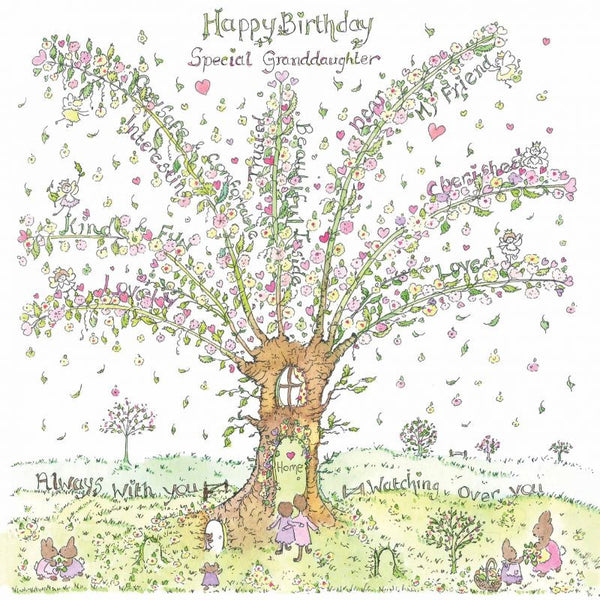 The Porch Fairies Birthday Card - Special Granddaughter