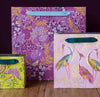 Sara Miller Mauve Songbird Large Gift Bag