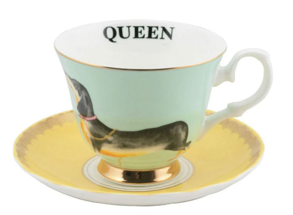 Yvonne Ellen Doggie Teacup & Saucer