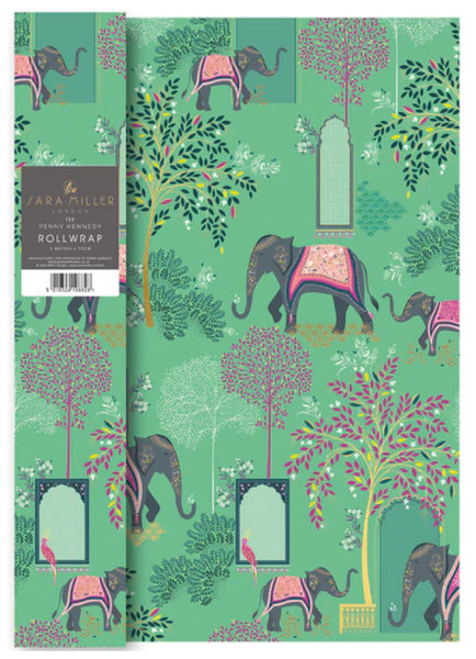 Sara Miller Elephant Oasis Roll Wrap