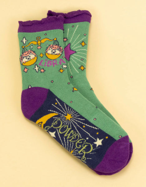 Powder Libra Zodiac Ankle Socks