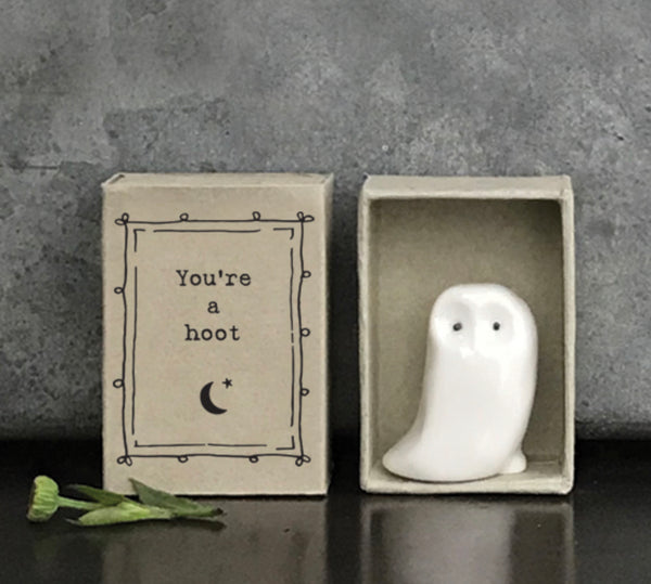 East Of India Matchbox - Owl