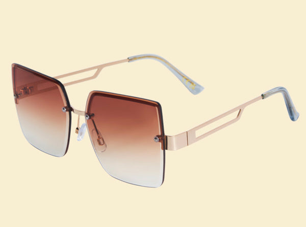 Powder Luxe Dahlia - Gold Sunglasses