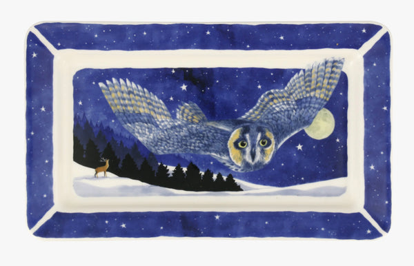 Emma Bridgewater Winter Owl Medium Oblong Plate