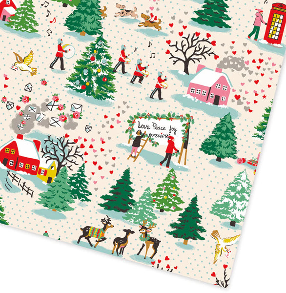 Cath Kidston Woodland Christmas Flat Giftwrap