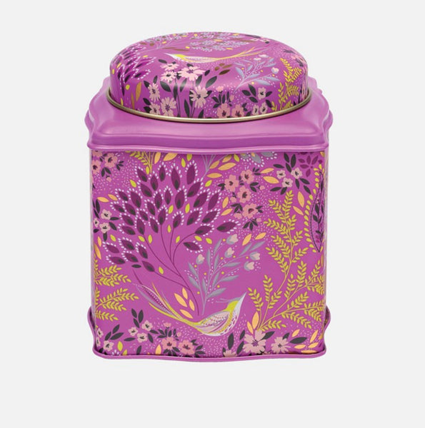 Sara Miller Mauve Songbird Dome Lid Caddy