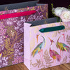 Sara Miller Plum Songbird Large Gift Bag