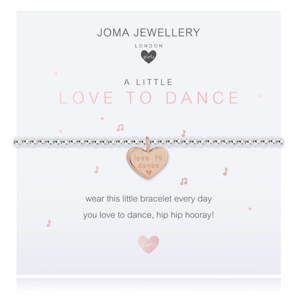 Joma Jewellery Girls A Little Love To Dance Bracelet