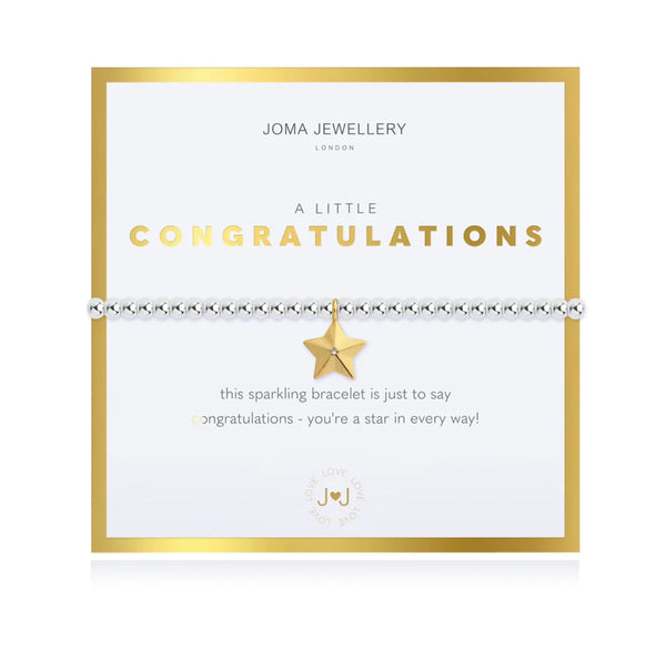 Joma Jewellery - A Little Congratulations Bracelet - Boxed