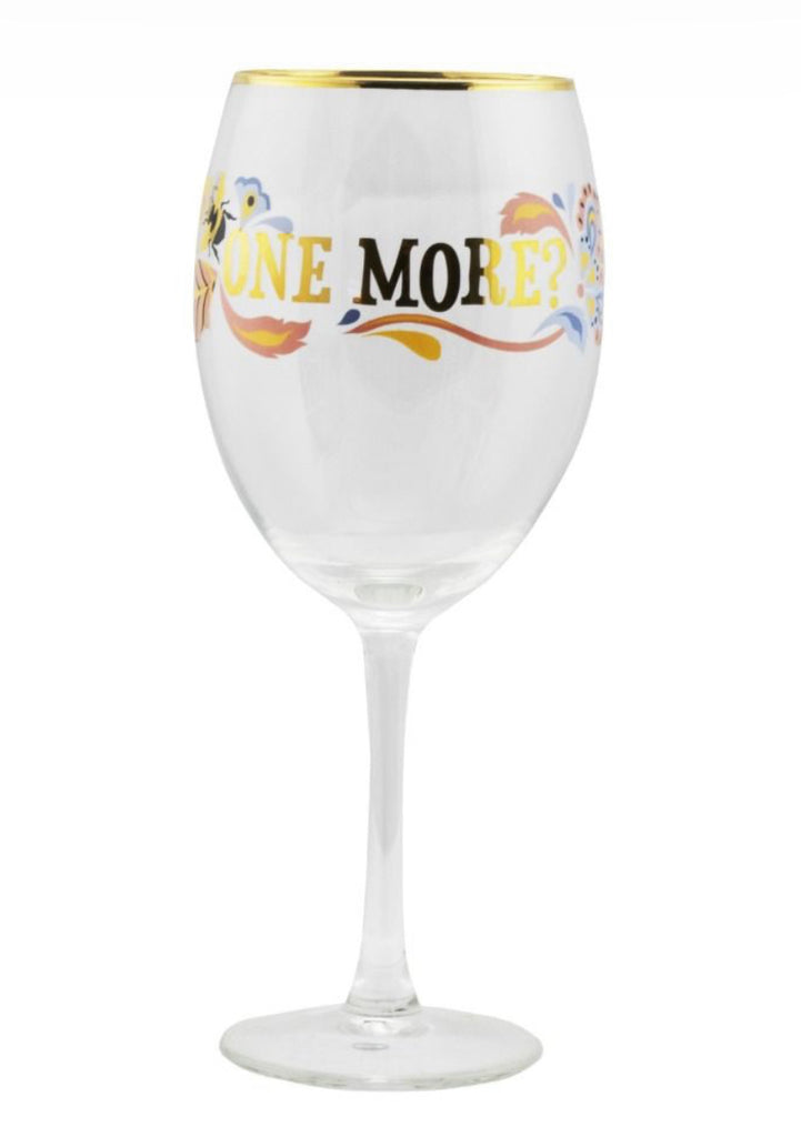 Yvonne Ellen Slogan Wine Glass