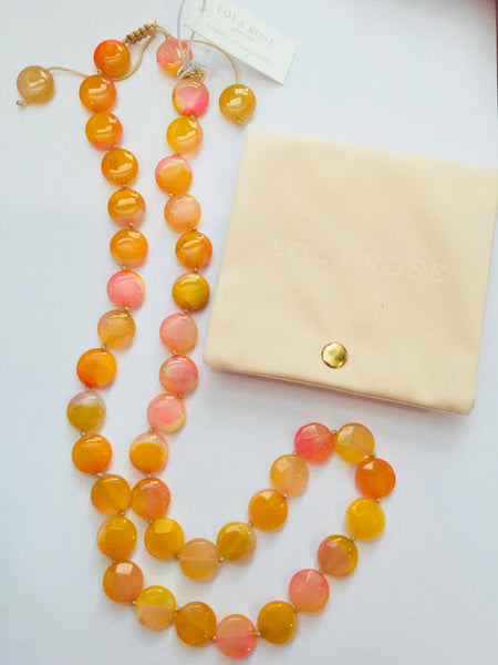 Lola Rose Portia Necklace - Sunrise Montana Agate