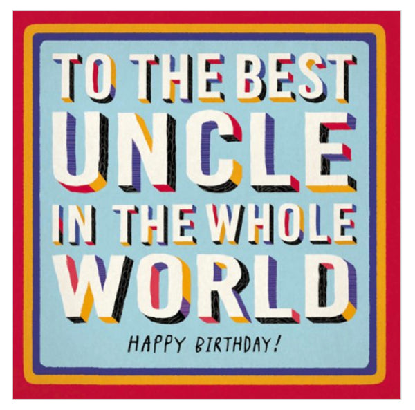 Best Uncle Birthday Card