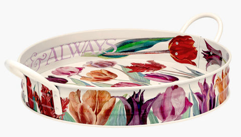 Emma Bridgewater Tulips Large Handled Tin Tray