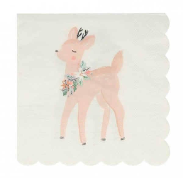 Meri Meri Pastel Deer Paper Napkins