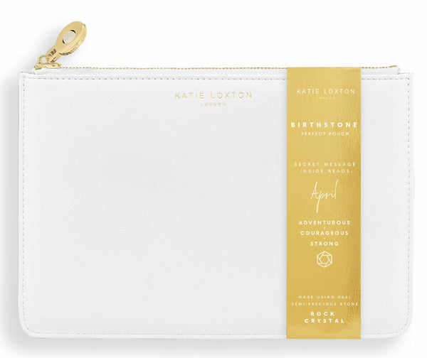 Katie Loxton Birthstone Perfect Pouch - April Rock Crystal