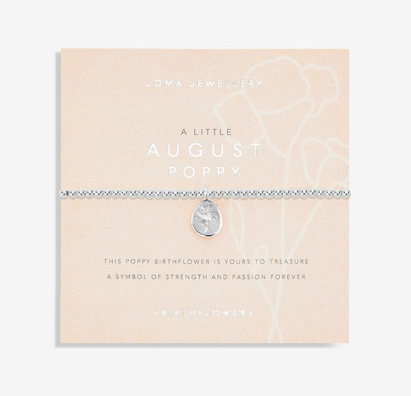 Joma Jewellery Birthflower A Little August Bracelet
