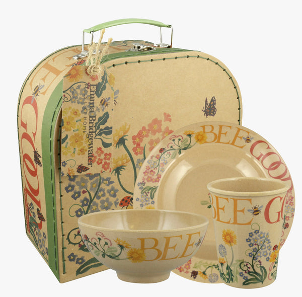 Emma Bridgewater All My Good Intentions 3 Piece Children's Rice Husk Suitcase Set