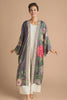 Powder Hedgerow Kimono Gown - Pewter
