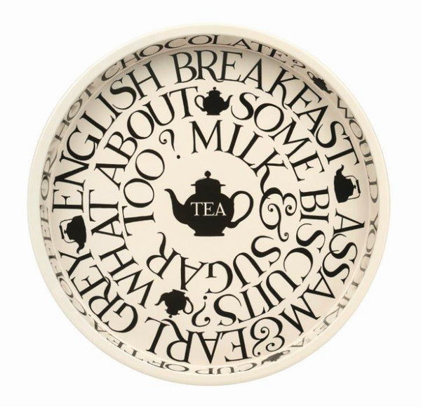 Emma Bridgewater Black Toast Round Tin Tray